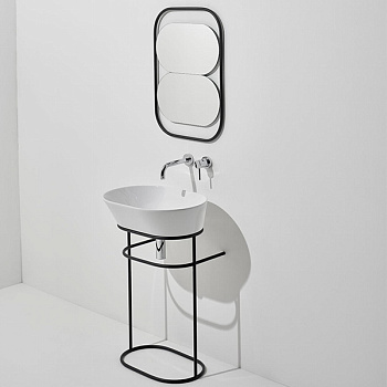 Раковина из сантехнического фаянса Simas WA 02 60х40 накладная цвет белый